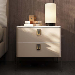 Stylish Nightstand With 2 Drawers | Free Shipping | Home Furniture Khaki