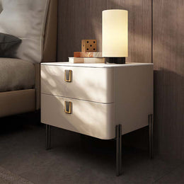 Stylish Nightstand With 2 Drawers | Free Shipping | Home Furniture Khaki