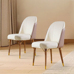 Stylish Leather Chairs| Roka | Free Shipping | Assembly Needed Beige