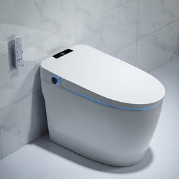 Floor Mounted Self Clean Smart Toilet Tankless Automatic Toilet One-Piece White