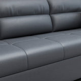 Full Sleeper Convertible Sofa with Storage & Pockets Sofa Bed Deep Gray