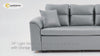 Full Sleeper Convertible Sofa with Storage & Pockets Sofa Bed Light Gray